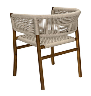 Conrad Chair, Teak with Woven Rope