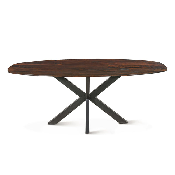 Riviera 78" Dining Table Dark Walnut
