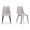 Moe's Alibi Dining Chair Set of Two in Beige