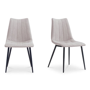 Moe's Alibi Dining Chair Set of Two in Beige