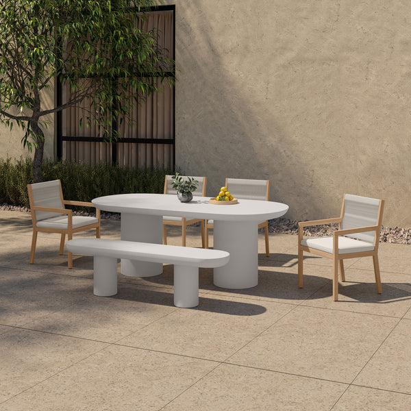 Rocca Dining Table Cream Concrete