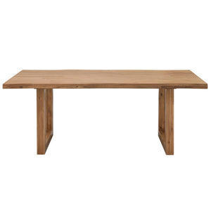Windsor 79" Live-Edge Dining Table Wooden Legs In Natural