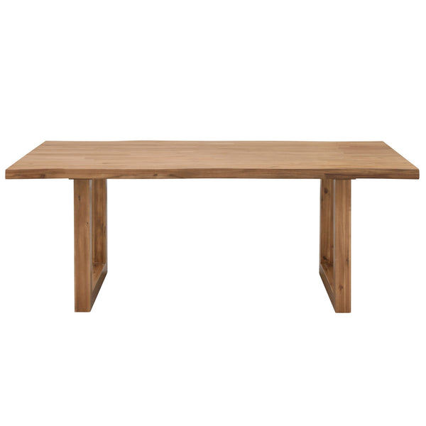 Windsor 79" Live-Edge Dining Table Wooden Legs In Natural