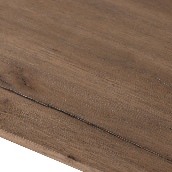 Leo Dining Table in Rustic Grey Veneer