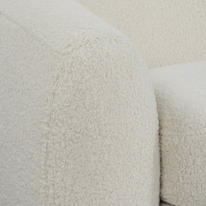 Capra Art Deco White Sofa