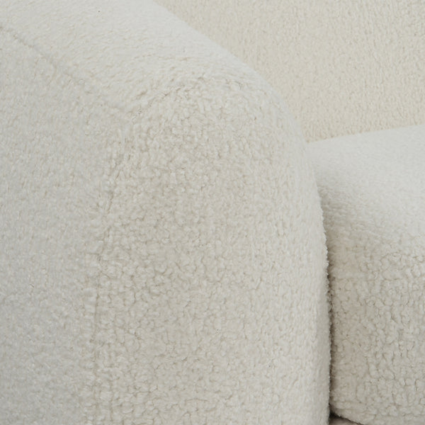 Capra Art Deco White Sofa