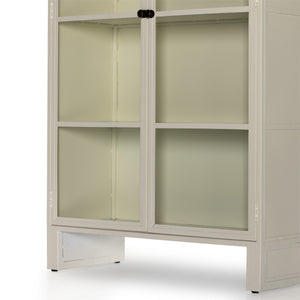 Breya Cabinet In Cream Powder Coat