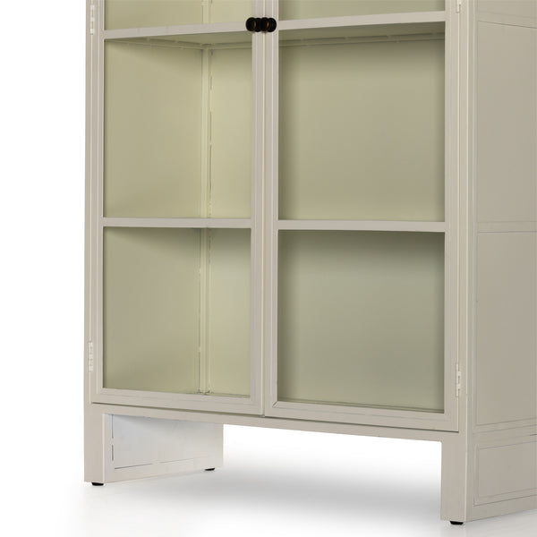 Breya Cabinet In Cream Powder Coat