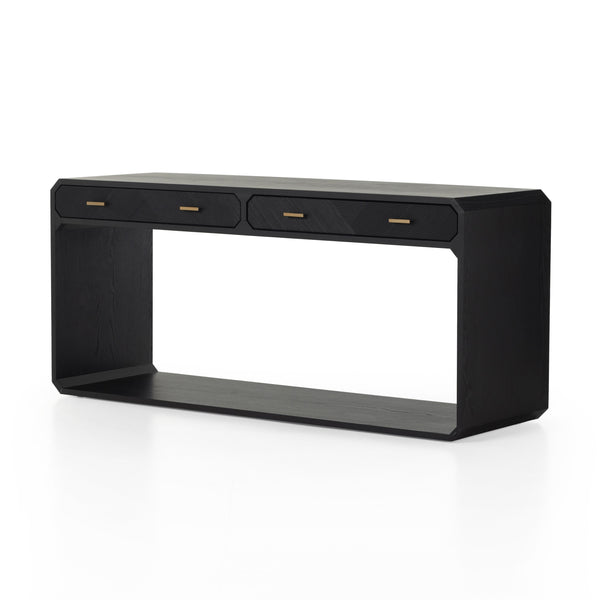 Caspian Console Table In Black Ash