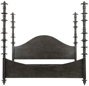 Eastern King Ferret Bed in Pale Mahogany