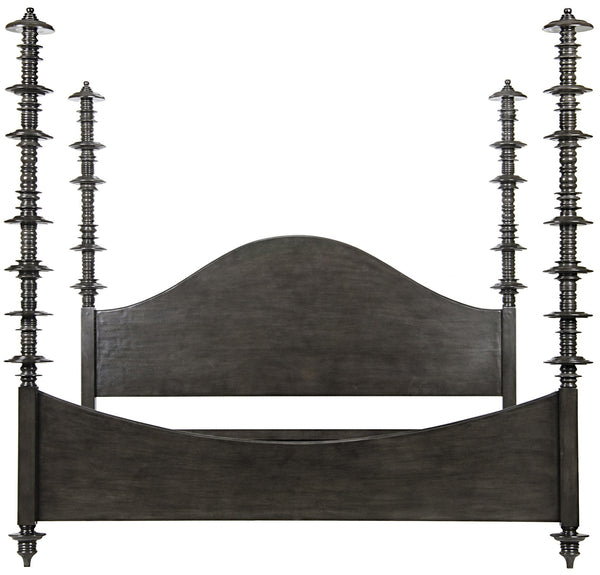 Eastern King Ferret Bed in Pale Mahogany