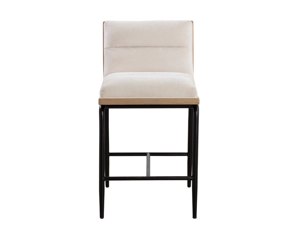 ABILENE COUNTER STOOL - POLO CLUB MUSLIN
