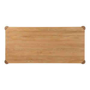 Moe's Post Small Dining Table in Natural Oak
