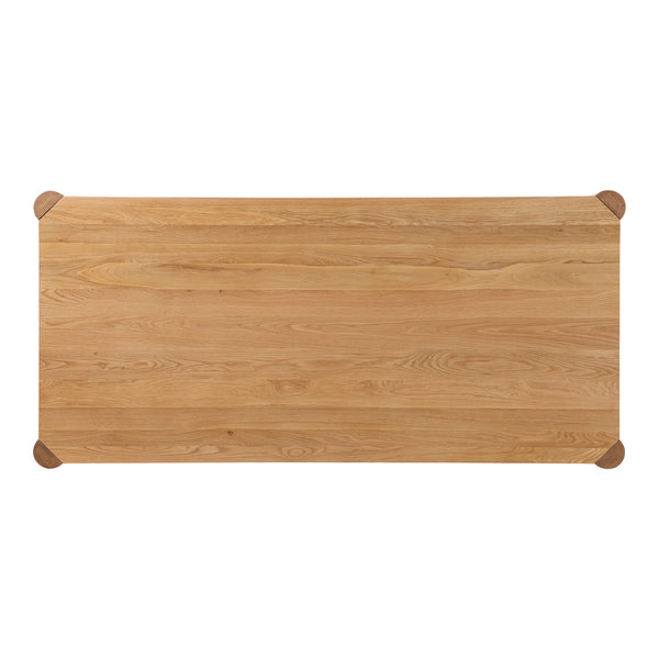 Moe's Post Small Dining Table in Natural Oak