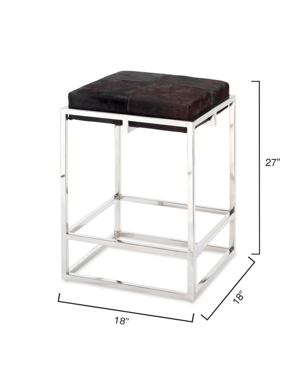 Shelby Hide Counter Stool, Espresso