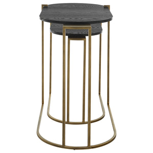 Aztec Wood Nesting Tables, Set/2