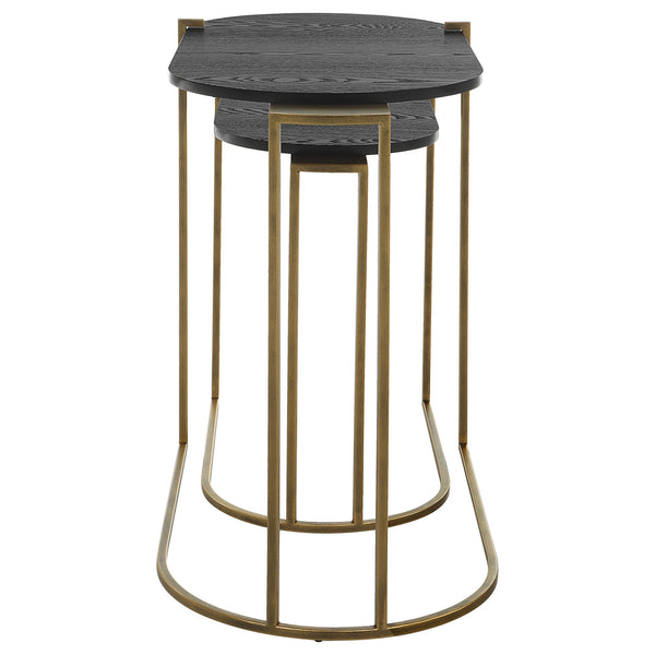Aztec Wood Nesting Tables, Set/2
