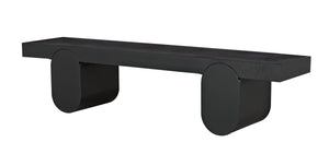Evora Industrial Steel Coffee Table in Matte Black