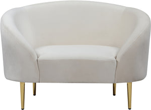Bradford Chair In Cream Velvet