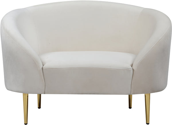Bradford Chair In Cream Velvet
