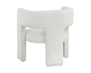 ISIDORE LOUNGE CHAIR - COPENHAGEN WHITE