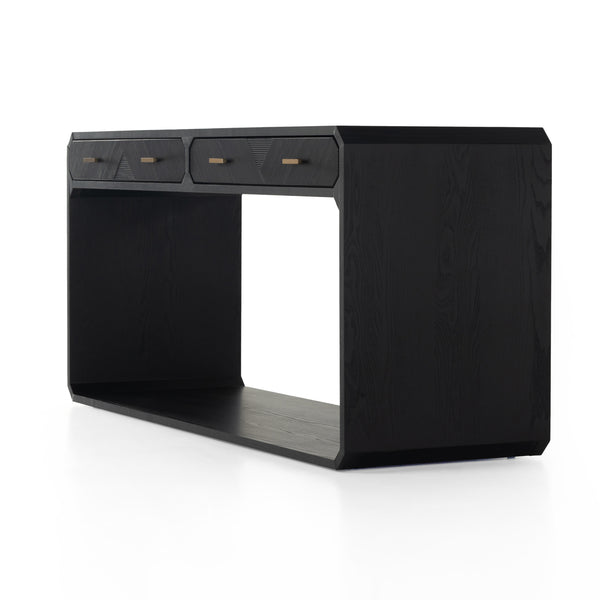 Caspian Console Table In Black Ash