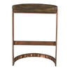 Moe's Bancroft Counter Stool in Grey with Copper Detailing