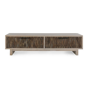 Anton Solid Wood Rectangle Coffee Table with Storage