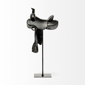 Colt I 9L x 8W Black Equestrian-Inspired Western Horse Saddle