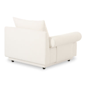 Moe's Rosello Armchair in White Texture