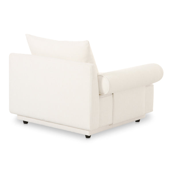 Moe's Rosello Armchair in White Texture