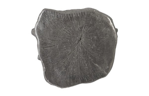 Log Wall Slice, Silver Leaf