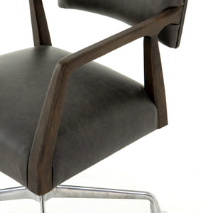 Tyler Traditional Desk Chair-Chaps Ebony