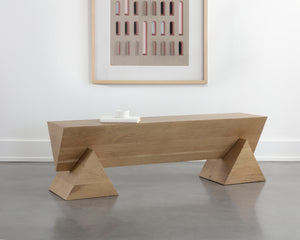 GREGOR BENCH - RUSTIC OAK