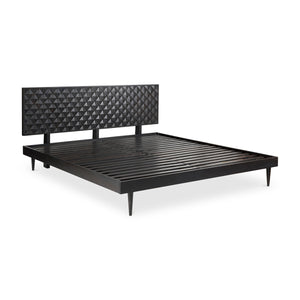 Moe's Pablo Queen Bed in Black Sheesham Wood