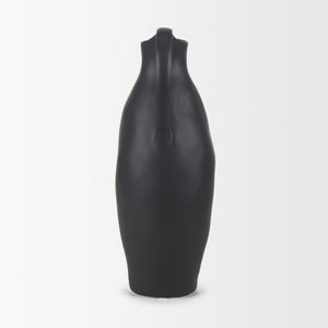 Valora Matte Black Ceramic Jug