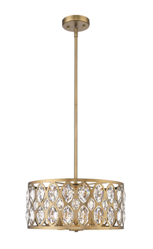 Dealey 5 Light Chandelier in Heirloom Brass Finish