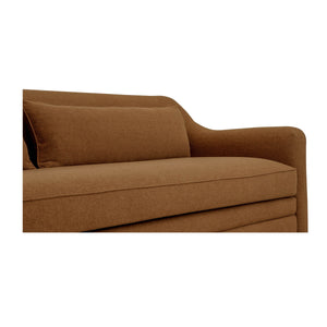 Moe's Amira Sofa with High Back in Rust
