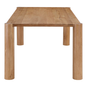 Moe's Post Small Dining Table in Natural Oak