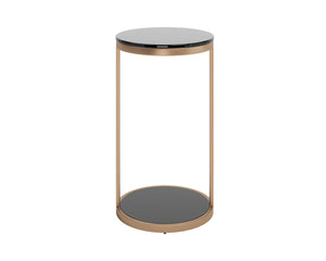 BENJAMIN END TABLE - ANTIQUE BRASS