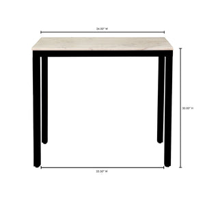 Moe's Parson Marble Mini Desk White