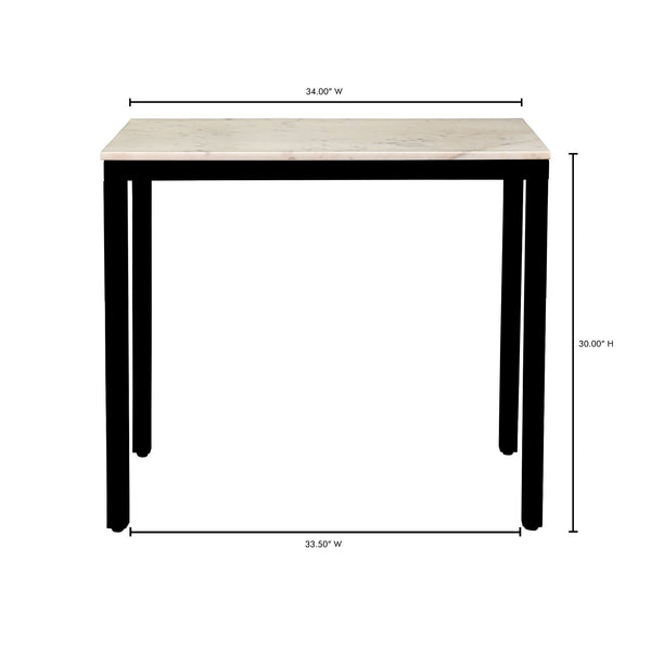 Moe's Parson Marble Mini Desk White