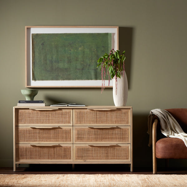 Sydney 6 Drawer Dresser In Natural Mango