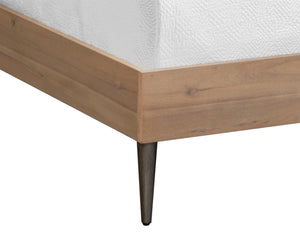 GREYSON BED - QUEEN - LIGHT ACACIA