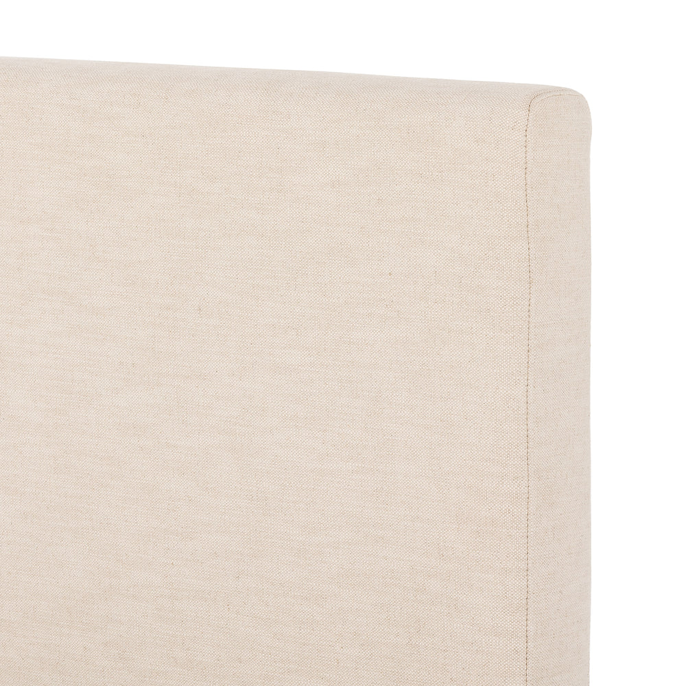 Martina Bed Wide Queen in Bergamo Parchment