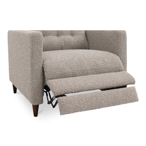 Moe's Bridgers Power Recliner Chair in Warm Grey