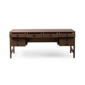 Oakley Desk - Dark Toasted Oak Veneer