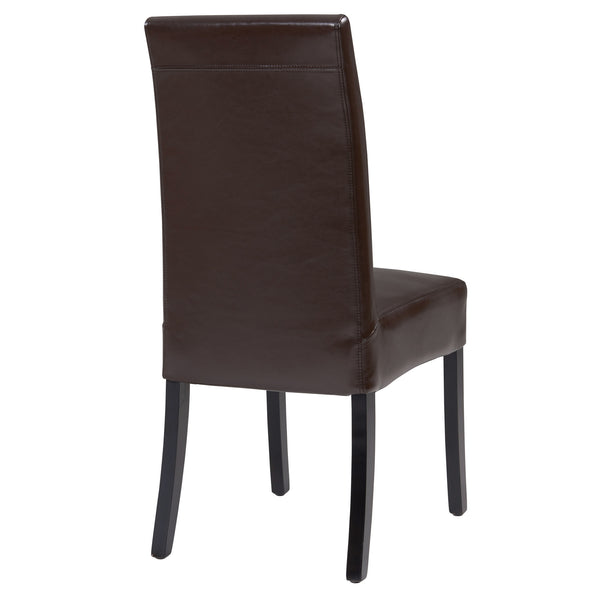 Valencia Leather Chair In Brown