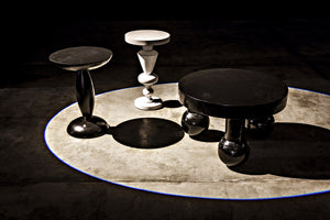 Adonis Side Table, Hand Rubbed Black