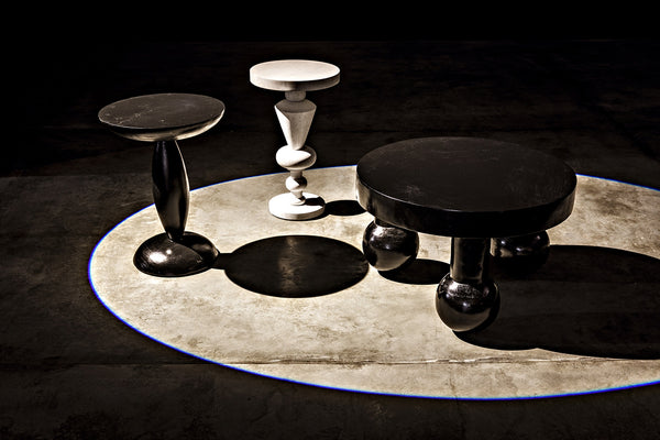 Adonis Side Table, Hand Rubbed Black
